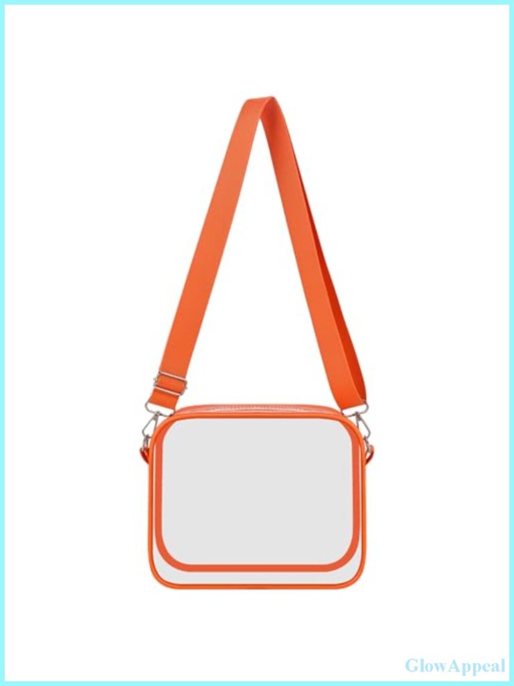 Stadium Approved Clear Shoulder Bag Crossbody PVC Nylon Purse